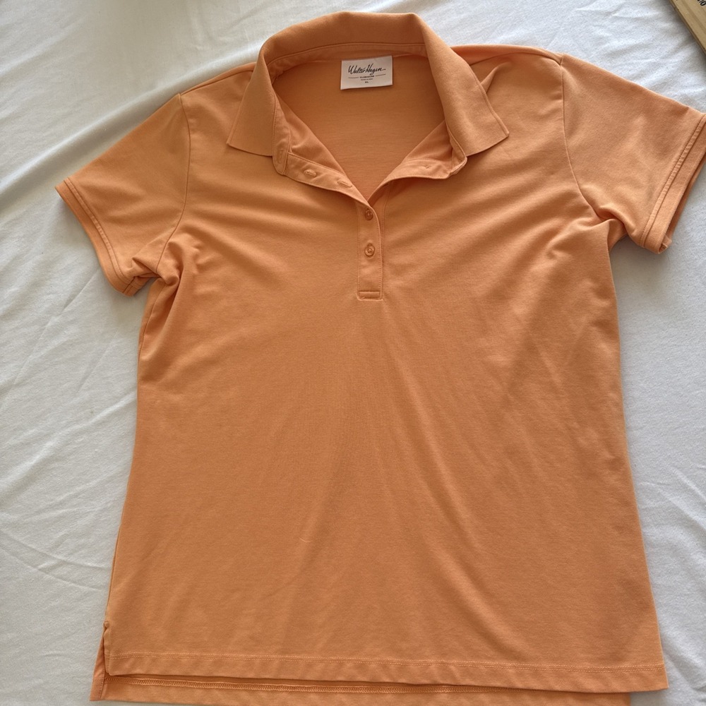 Walter Hagen Golf Polo Shirt Womens XL Orange Short Sleeve Clubhouse Activewear